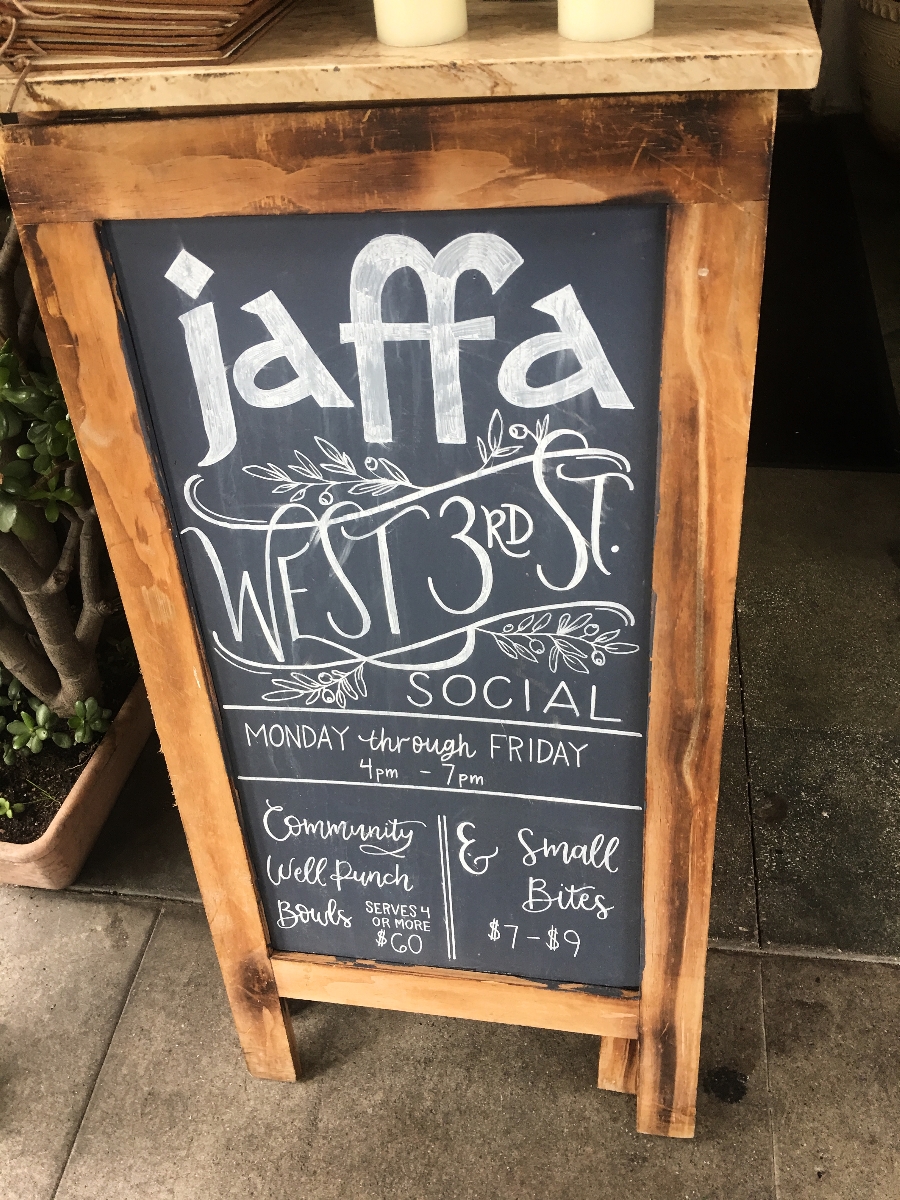 Jaffa restaurant offers a great happy hour
