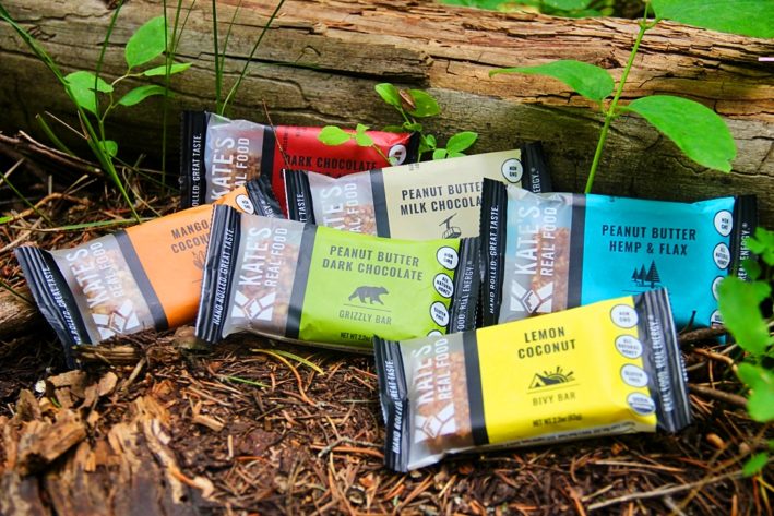 The collection of Kate's Real Food Bars.