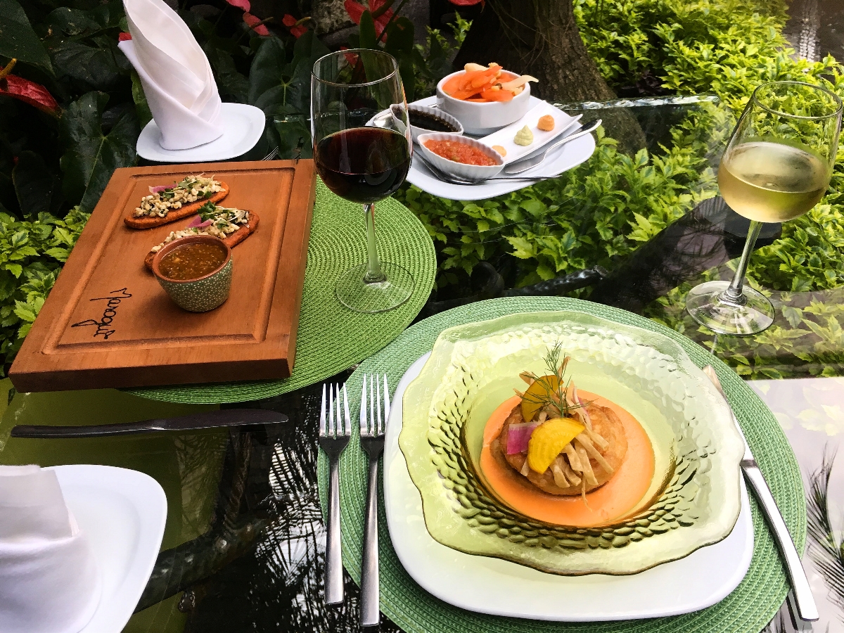 Gourmet chayote at Hotel de la Soledad.