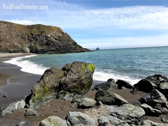 The ocean in Sonoma County off the Pacific Coast Highway. Picture this for a Virtual Travel Party.