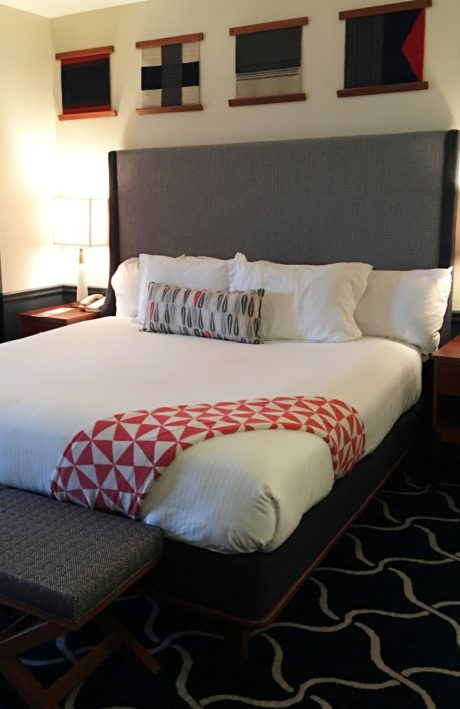 Where to stay in Portland Maine - The Port Harbor Hotel sports a nautical room.