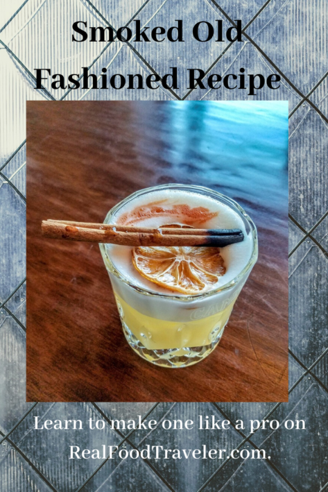 Pin this Smoked Old Fashioned Recipe so you don't forget it.