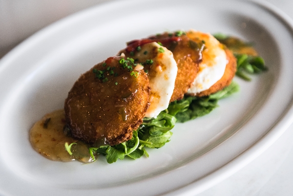 Fried green tomatoes at Woolworth in Nashville.