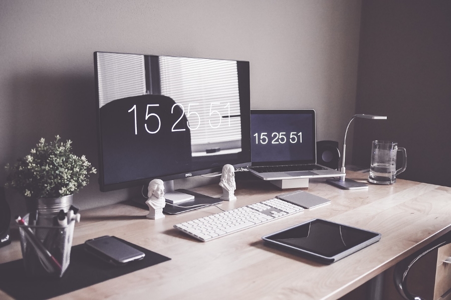 Work from home tips include creating a proper workspace.