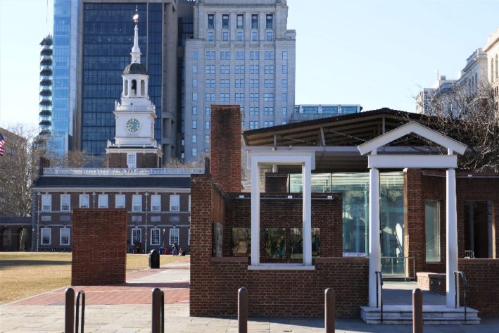 Washington's house is one of the Philadelphia landmarks to see.