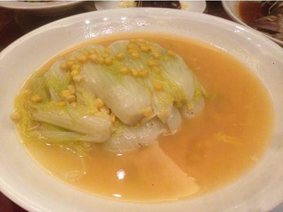 Sauerkraut dish using baby Napa cabbages.
