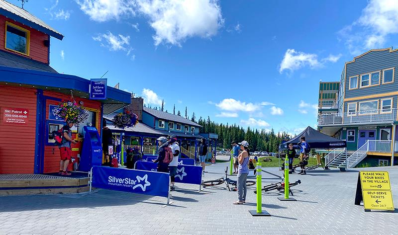 Ski resorts deal with Covid-19 with warm weather activities like cycling.