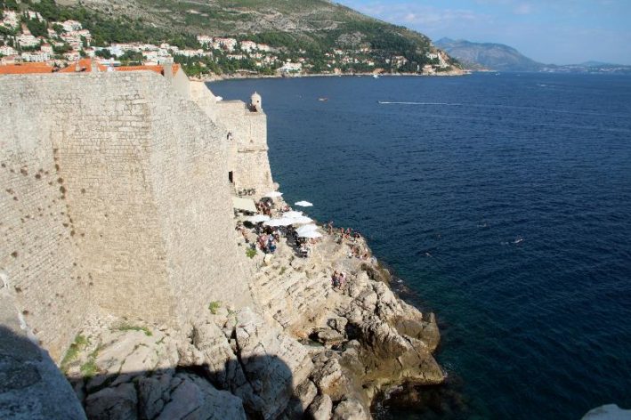 There's a hidden bar around Dubrovnik's wall that's hard to get to.