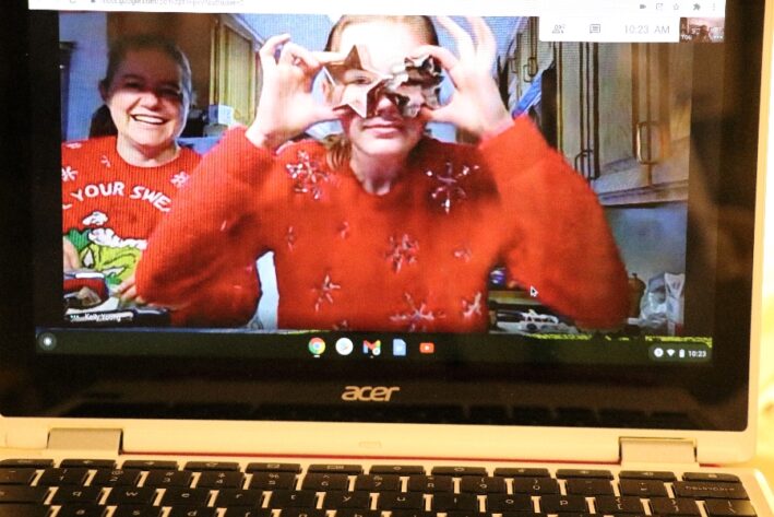 While the cookies bake, it's okay to get silly.