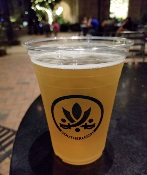 A cup of Southerleigh craft beer from San Antonio.