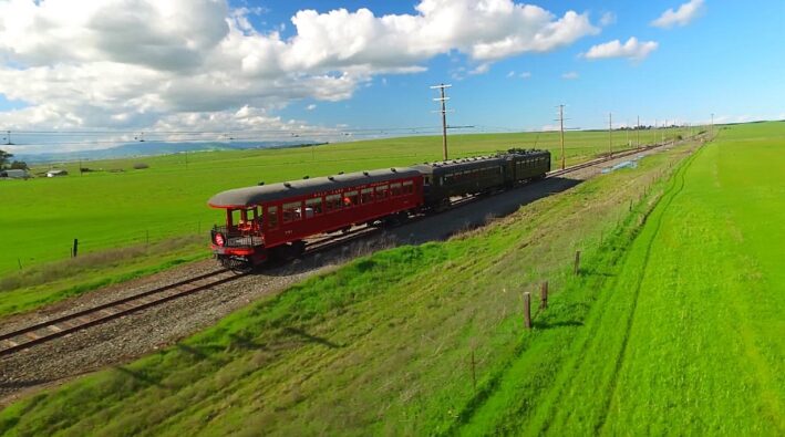Western Railway Museum vintage streetcar ride.
