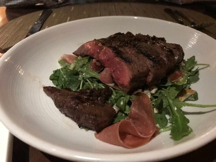 Bison steak salad