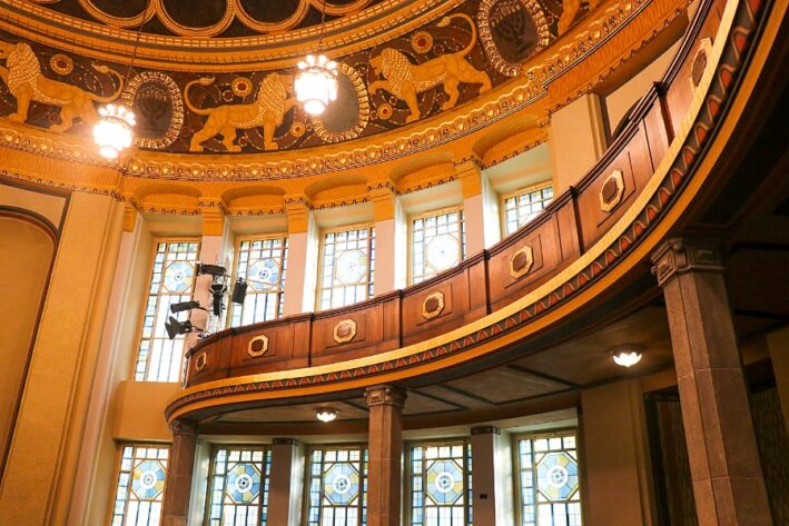 Interior or Gorlitz Synagogue Cultural Center.