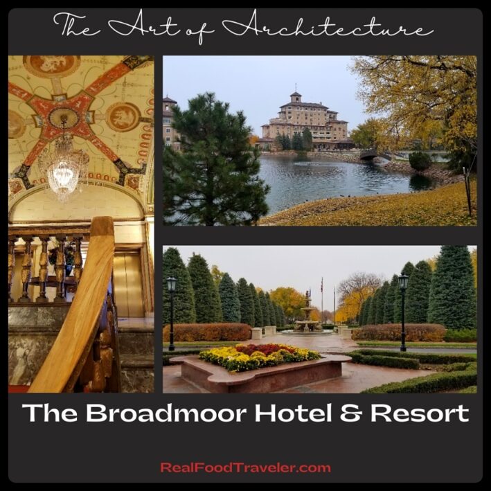 The grounds and details of The Broadmoor.