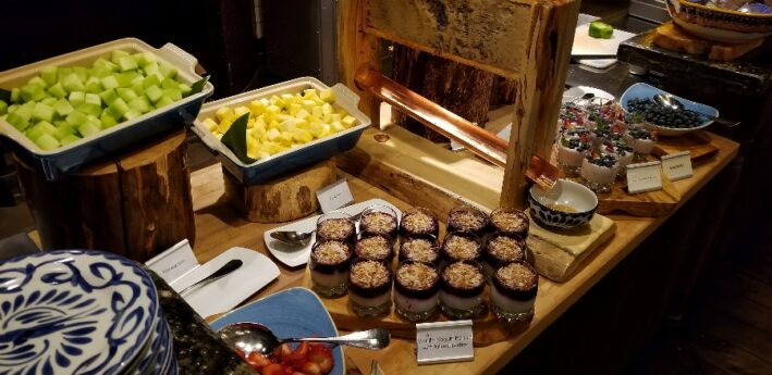 Brunch food at Ristorante Del Lago