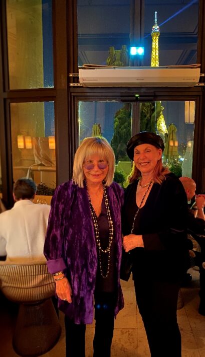 The author and her friend in Paris.