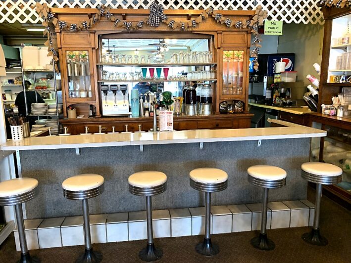 Potter Sundry's counter is a must-stop ice cream shop in Nebraska