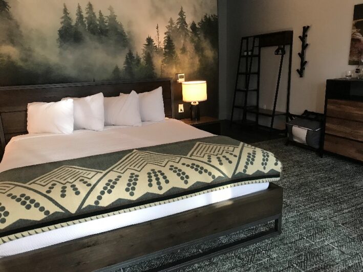 A private room at The Pad Hotel and Hostel