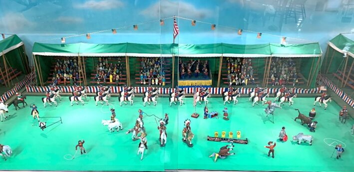 Diorama of Wild West Show in N. Platte.