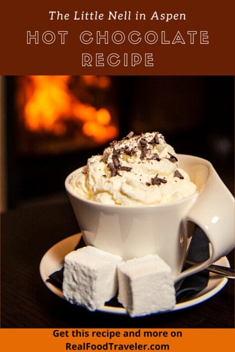 Hot chocolate from The Little Nell