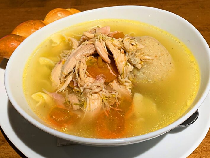 Zaidy's Deli matzo ball soup.
