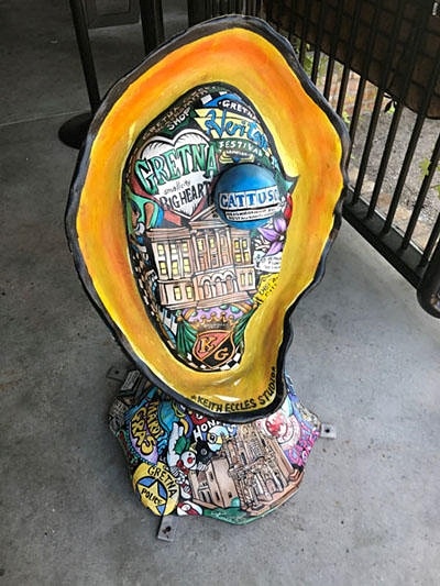 Louisiana Oyster Trail markers.