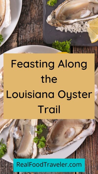 Louisiana Oyster Trail Pinterest Pin.