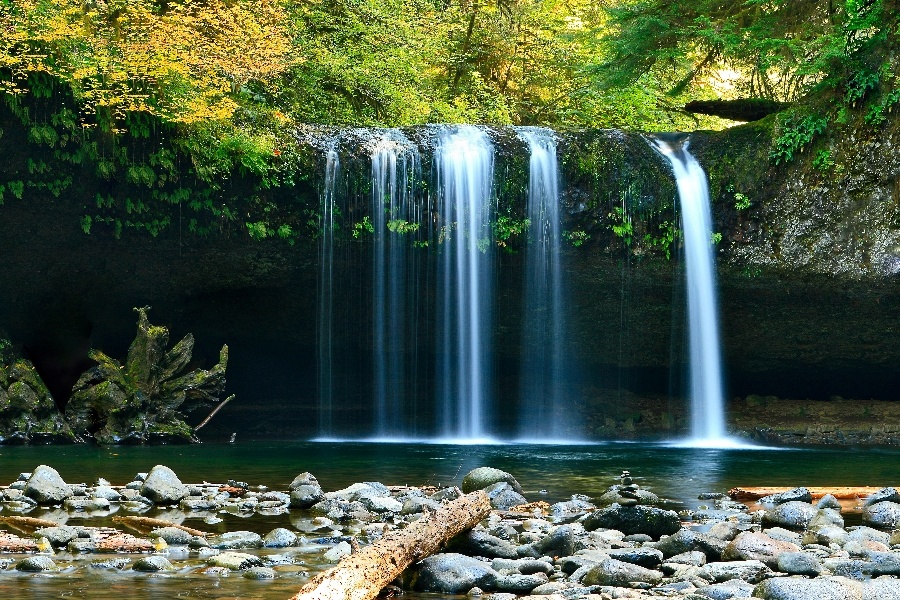 Waterfall Byway in NC for seeing off the beaten path fall colors.