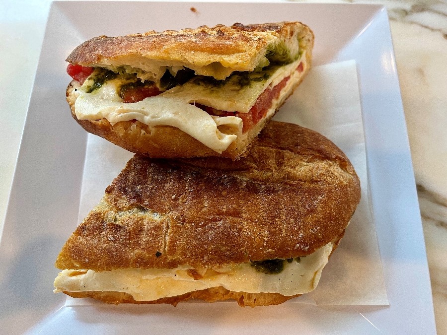Panino Caprese at Masseria Cafe.