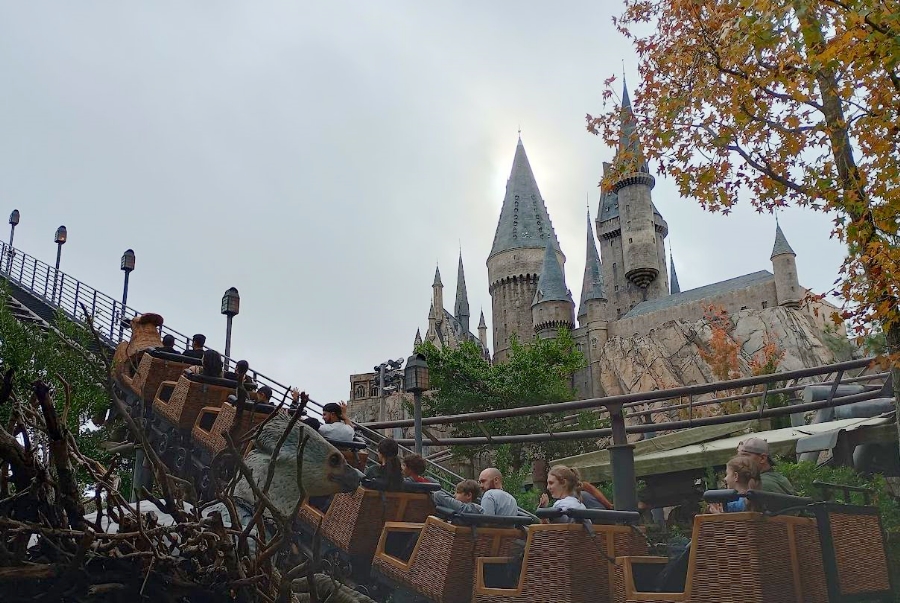 The Flight of the Hippogriff at Wizarding World of Harry Potter.