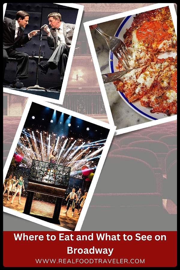 Scenes from Broadway shows and restaurants in NYC