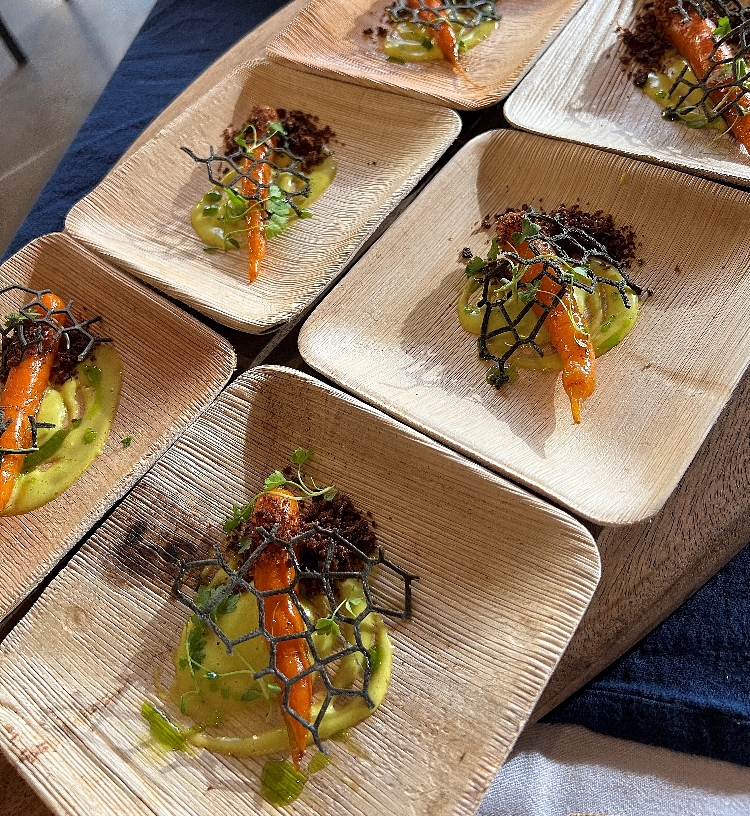 A carrot and dill dish from Hua Momona Farms