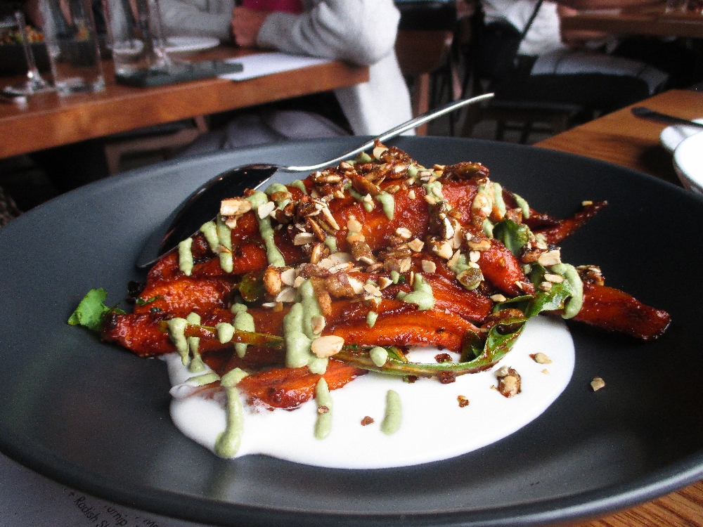 Carrots served at Nola restaurant in Winnipeg.