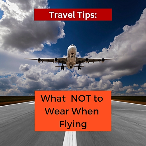 Airplane image for what not to wear when flying
