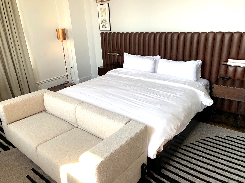 The room at Surety Hotel in Des Moines, IA