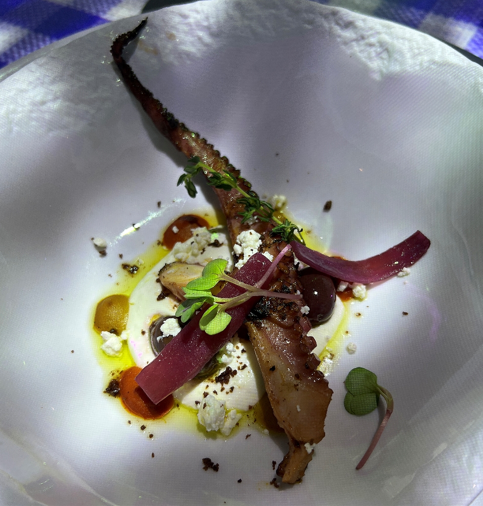 Grilled Octopus during 360: An Extraordinary Experience.