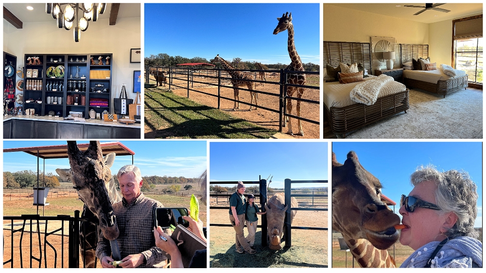 Images of Longneck Manor, outside of Fredericksburg, TX.