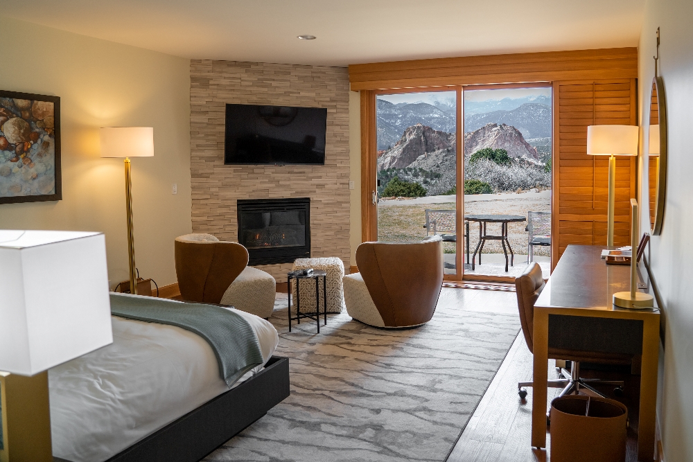 Remodelled guest rooms at Garden of the Gods.