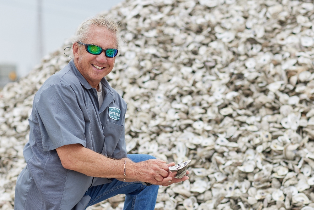 Brad Lomax, owner of Texas Oyster Ranch.