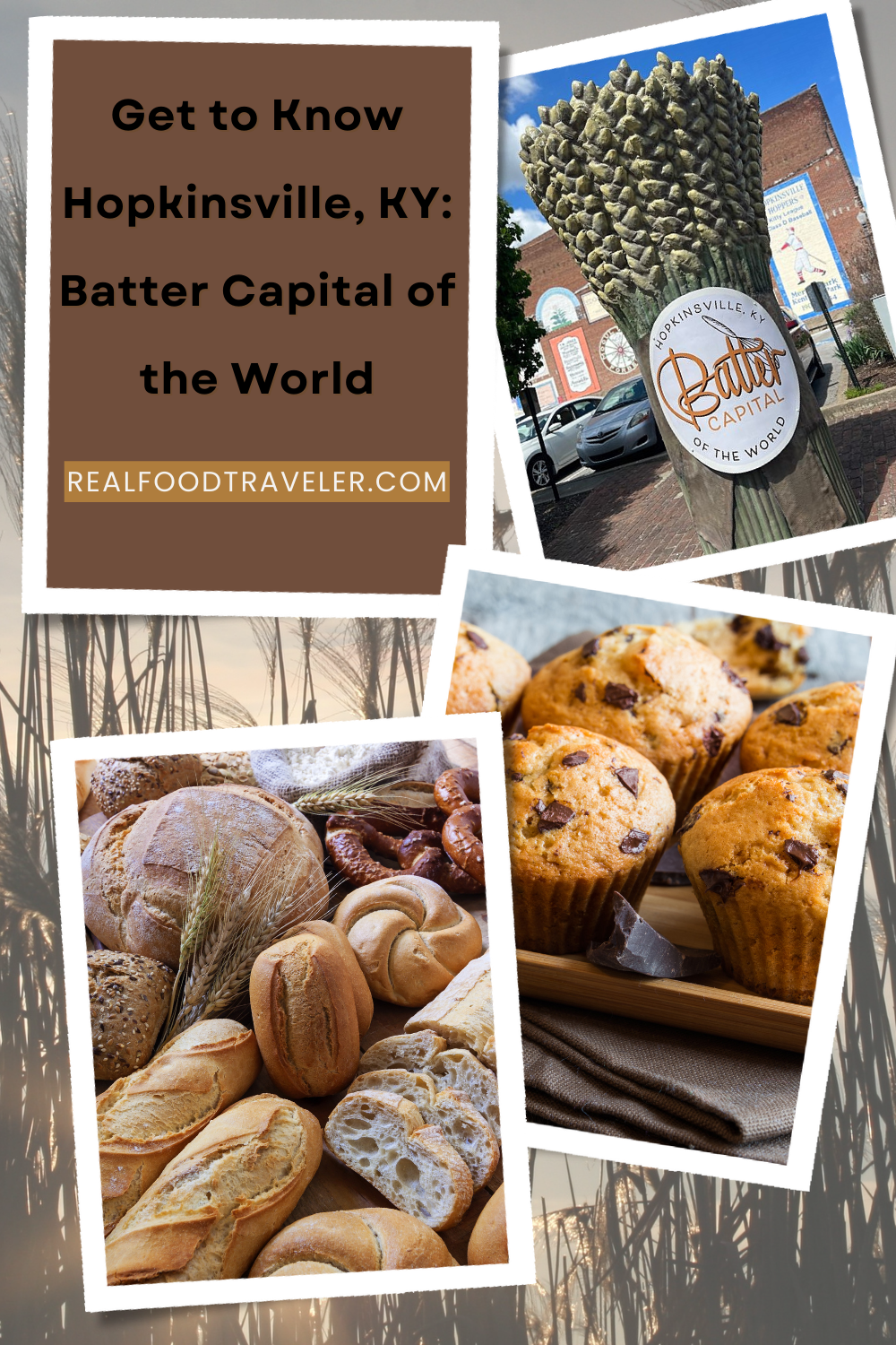 Pinterest pin for article about Hopkinsville, KY, the Batter Capital of the World