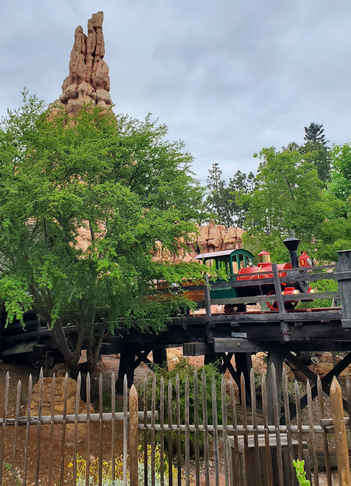 Big Thunder Mountain ride at Disneyland.