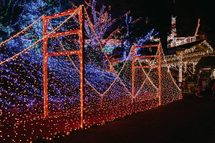 the Cambria Christmas Market light display is SLO Coast fun. Photo by Alyssa Flores.