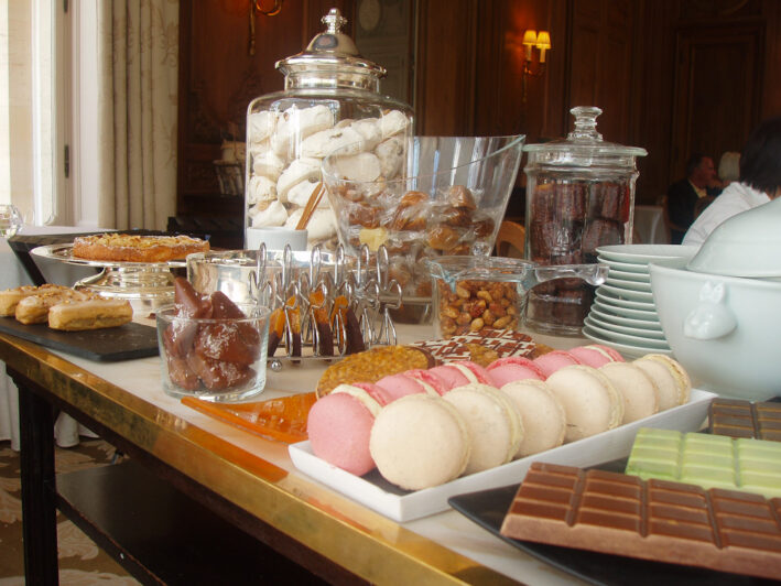 Biscuits and roses in Reims by Irvina Lew