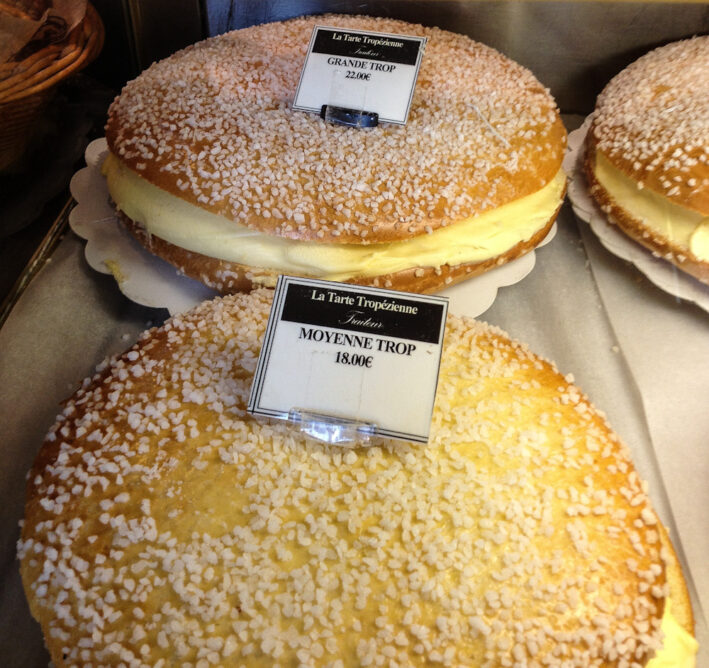Tarte Tropezienne by Irvina Lew for Forays in France.