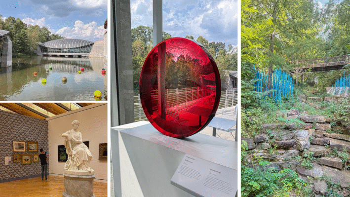 Collage of Crystal Bridges Museum of Art in Rogers, AK