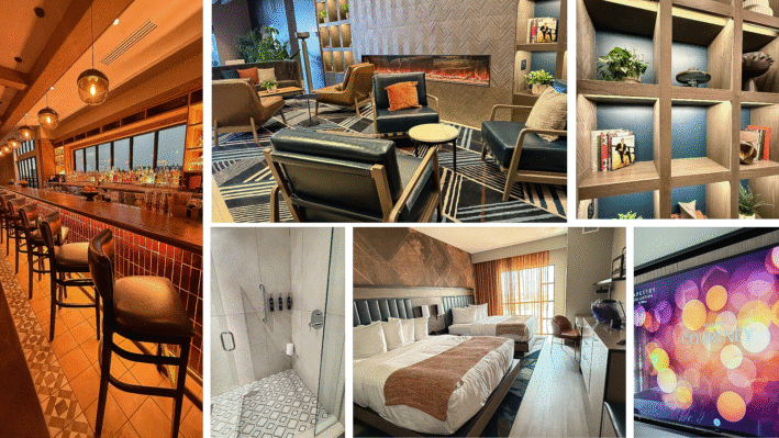 Hotel Avail Rogers in Arkansas collage of images.