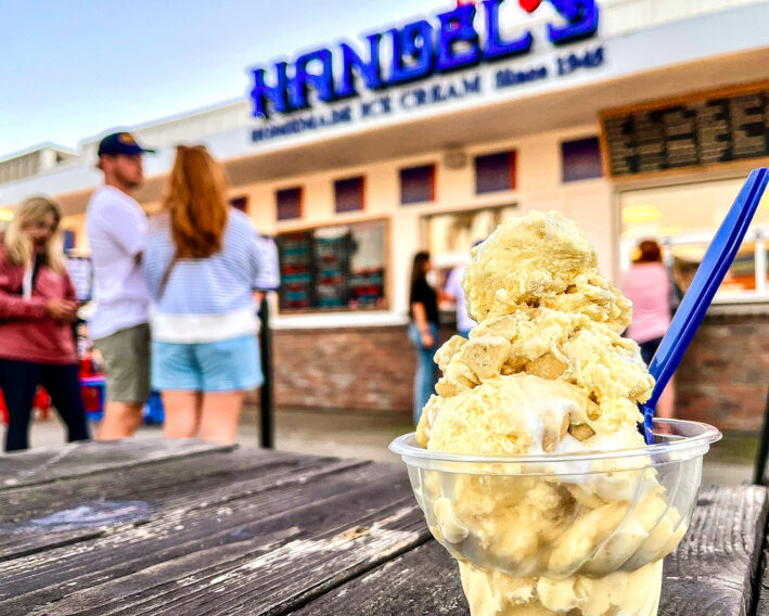 Handel's is our favorite ice cream maker! Our go-to is their Banana Cream Pie.