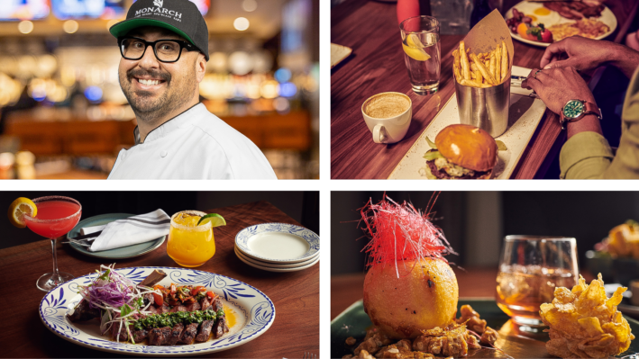 Monarch Casino Buffet food collage