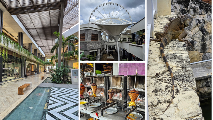 La Isla Mall collage from Cancun, Mexico.