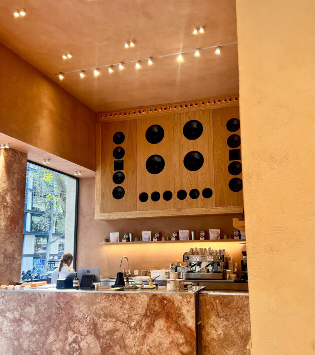 The cafe inside Hoff, a store in Madrid, Spain.